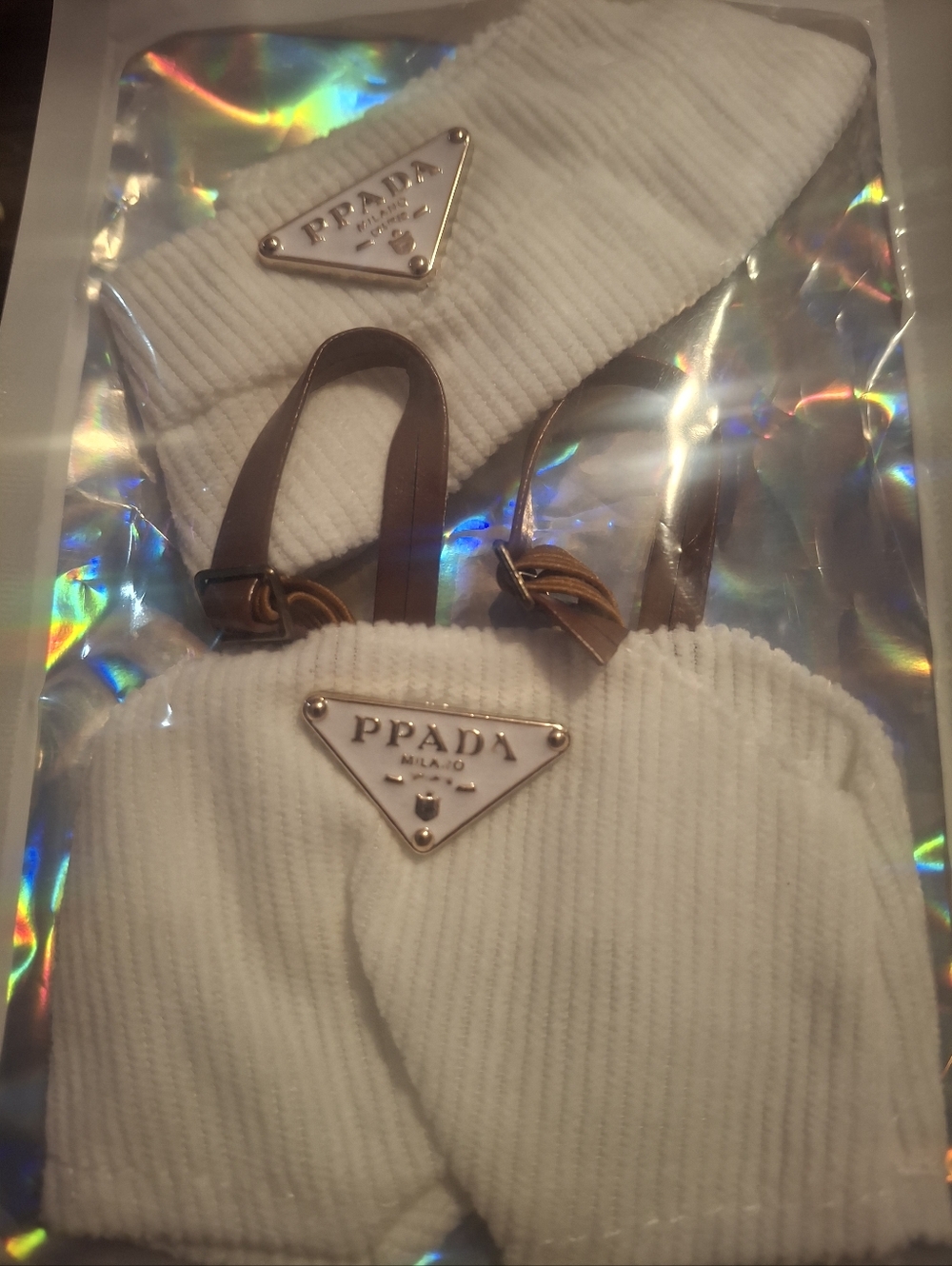 White Labubu Prada Outfit Labubu Not Included